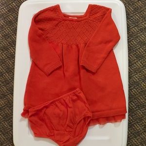 Christmas red sweater dress